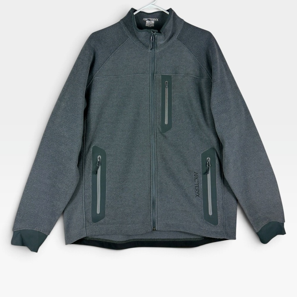 Arc'teryx Covert Cardigan Mens L Polartec Fleece Full Zip Jacket Gray